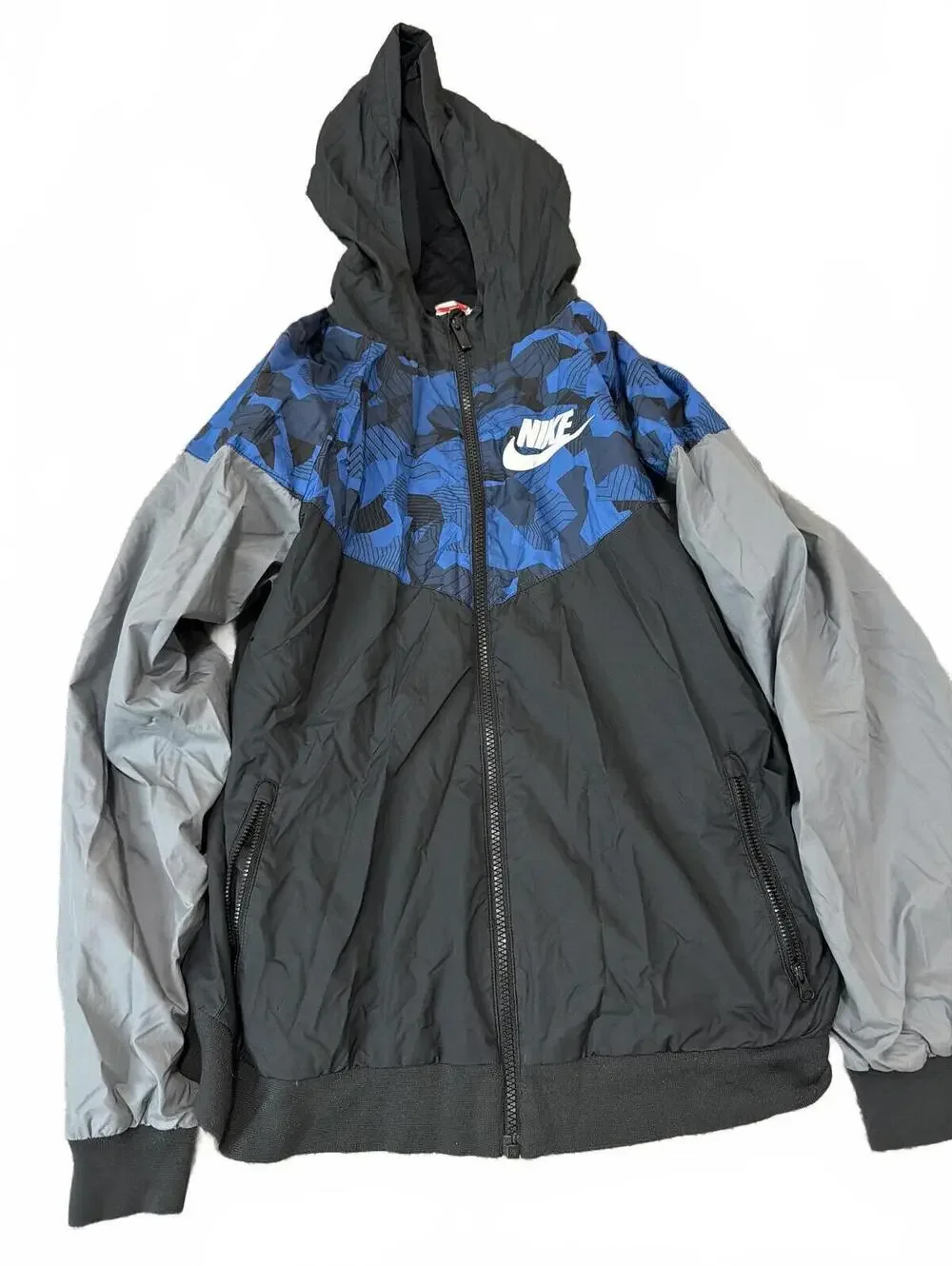 Nike Kids Boys Jacket Windrunner Blue Black XL